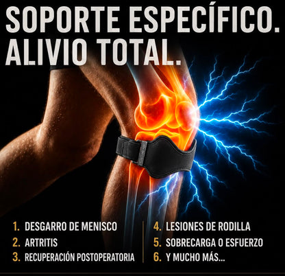 2 Rodilleras por el precio de 1 — Correa Tendón Rotuliano, Alivio del Dolor de Rodilla y Soporte Profesional