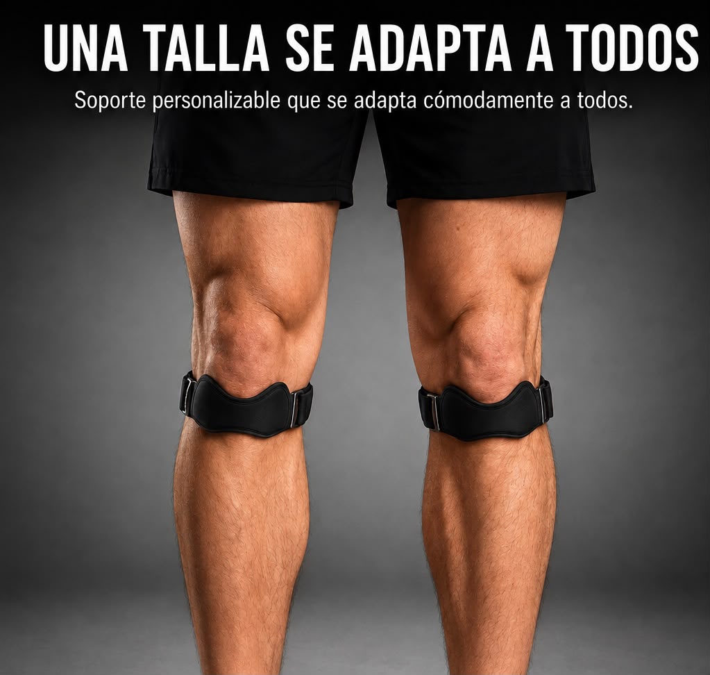2 Rodilleras por el precio de 1 — Correa Tendón Rotuliano, Alivio del Dolor de Rodilla y Soporte Profesional