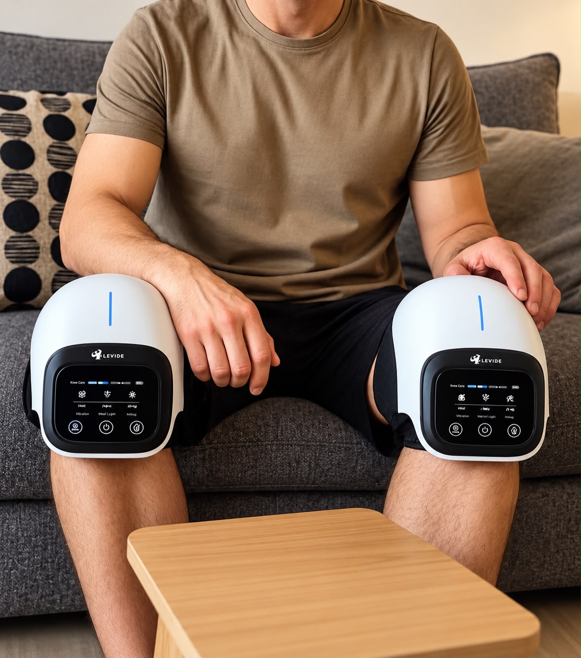 THERMOPULSE™ | Rodillera Inteligente 3 en 1 con Calor, Vibración y Luz Roja