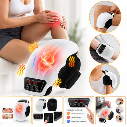 THERMOPULSE™ | Rodillera Inteligente 3 en 1 con Calor, Vibración y Luz Roja