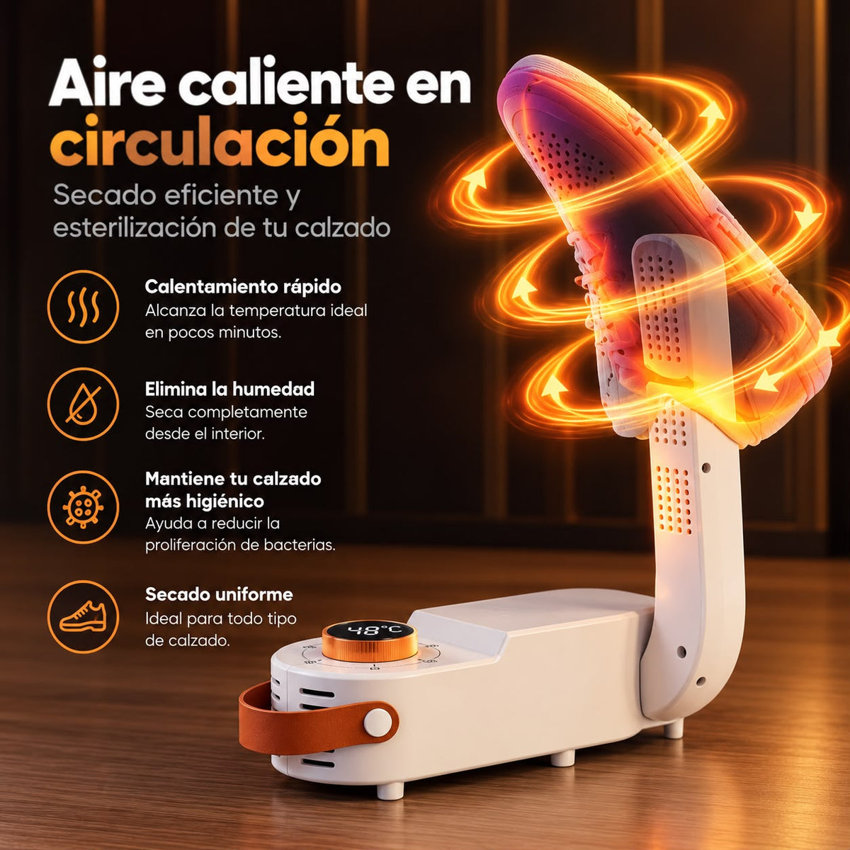 Secador Desinfectante de Zapatos|¡Di Hasta Nunca a los Zapatos Mojados, Húmedos o Con Mal Olor!