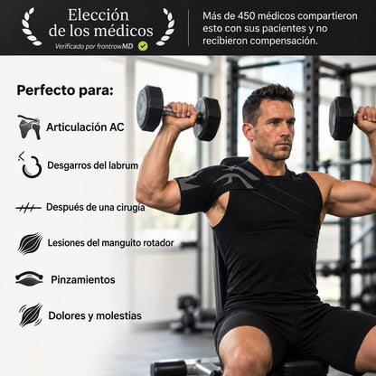 Soporte de compresión para hombro| Supera las lesiones y encuentra alivio para el dolor de hombro.